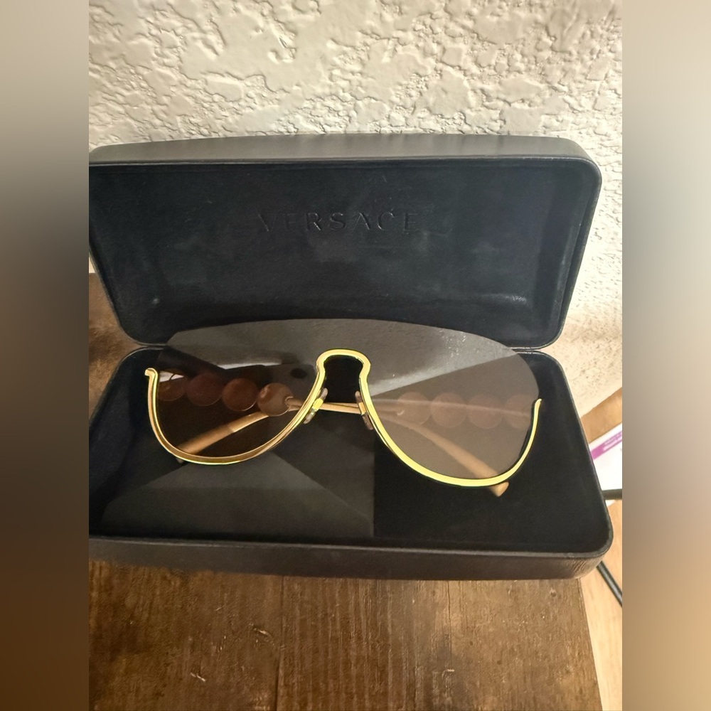 Versace Gold Sunglasses - Picture 3 of 10